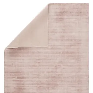 Yasmin Yasmin Handmade Solid Pink Area Rug (12'X15')