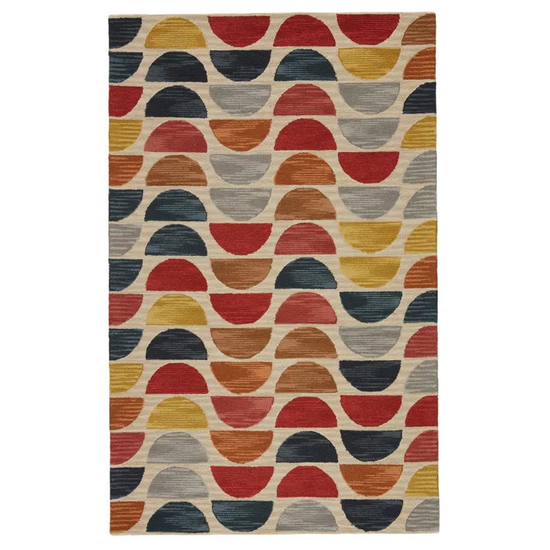 Amado Vibe by  Carson Handmade Geometric Multicolor Area Rug (10'X14')