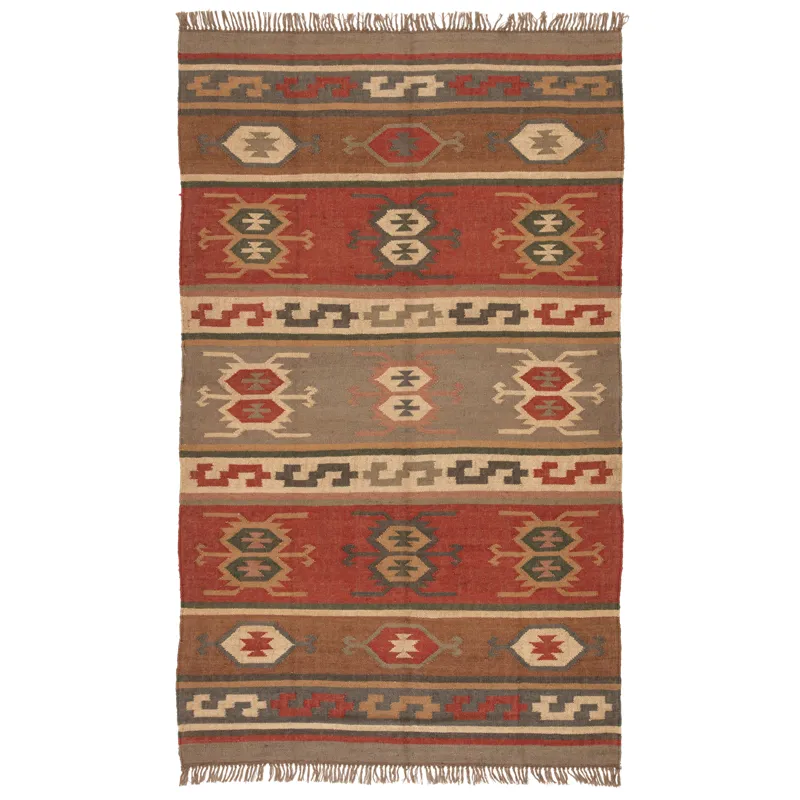 Bedouin Thebes Handmade Geometric Multicolor Area Rug (4'X6')