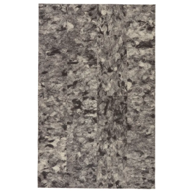 Borderland Catarina Handmade Animal Gray/ Black Area Rug (8'X10')