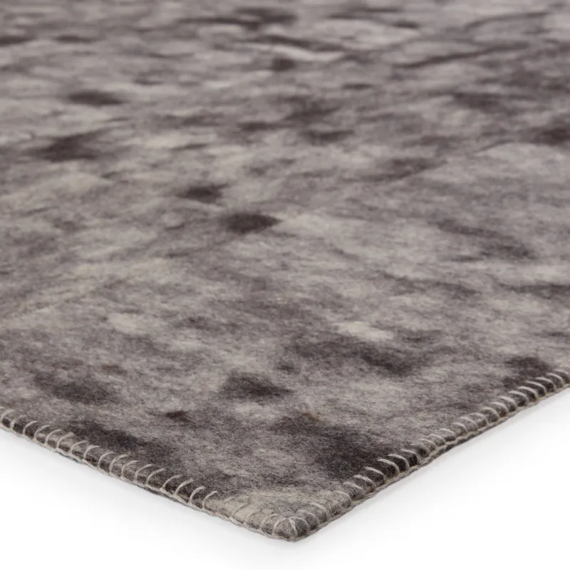 Borderland Catarina Handmade Animal Gray/ Black Area Rug (8'X10')