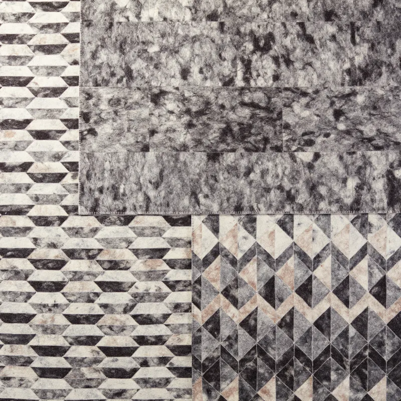 Borderland Catarina Handmade Animal Gray/ Black Area Rug (8'X10')