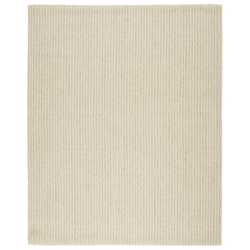 Bombay Fetia Natural Solid Cream/ Light Taupe Area Rug (9'X12')