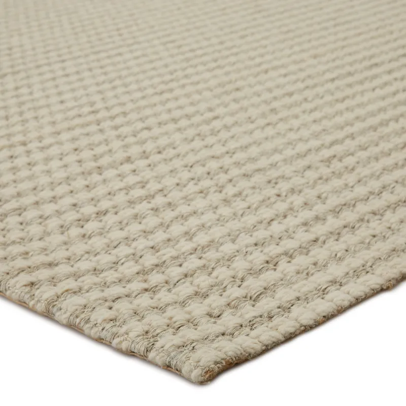 Bombay Fetia Natural Solid Cream/ Light Taupe Area Rug (9'X12')