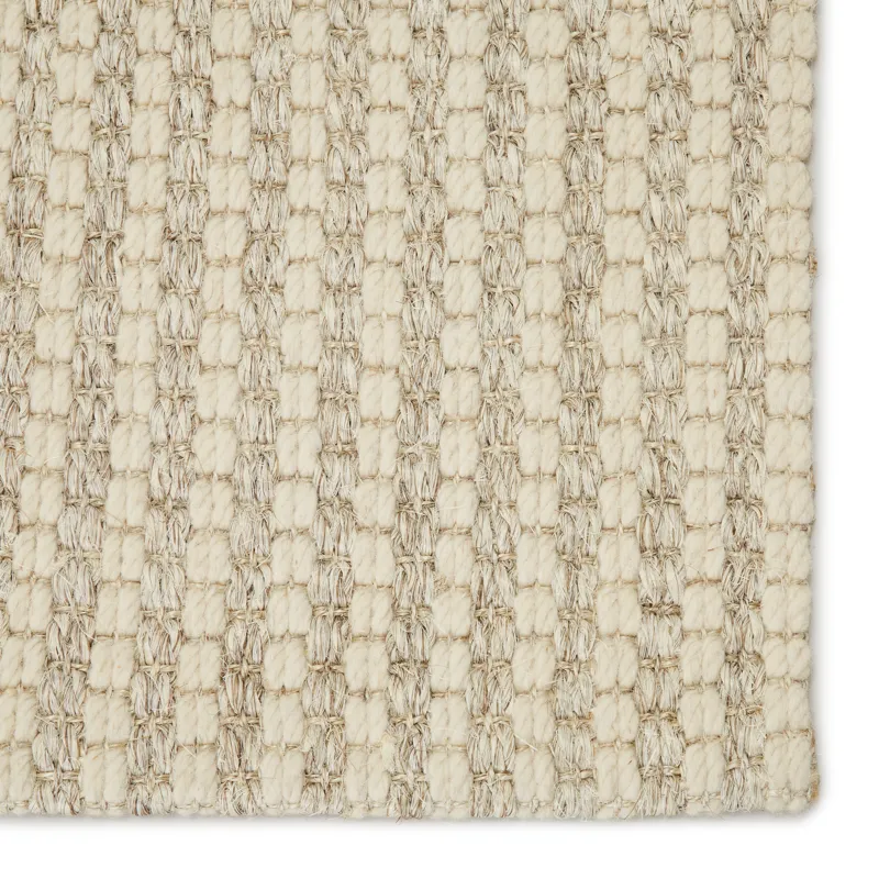 Bombay Fetia Natural Solid Cream/ Light Taupe Area Rug (9'X12')