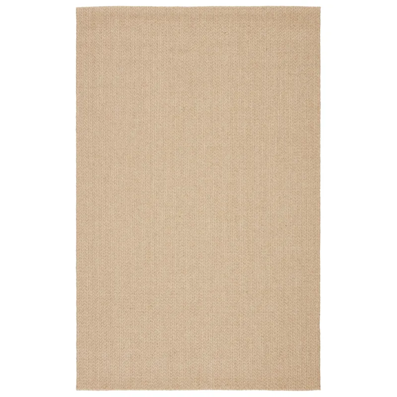 Bombay Emere Natural Solid Beige Area Rug (8'X10')