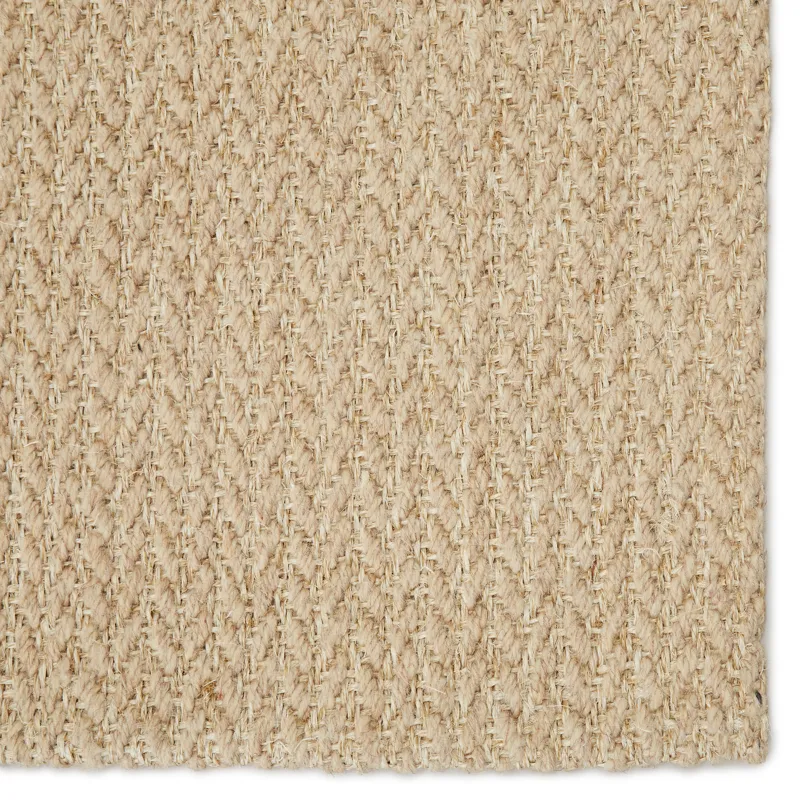 Bombay Emere Natural Solid Beige Area Rug (8'X10')