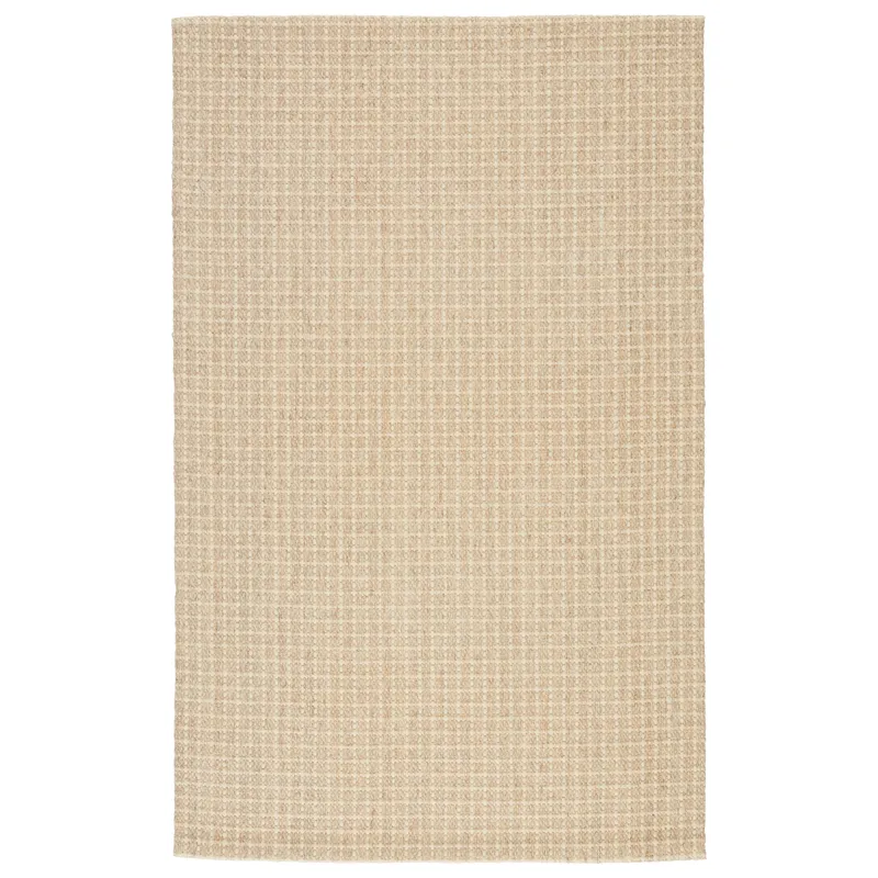 Bombay Tane Natural Solid Beige/ Ivory Area Rug (2'X3')