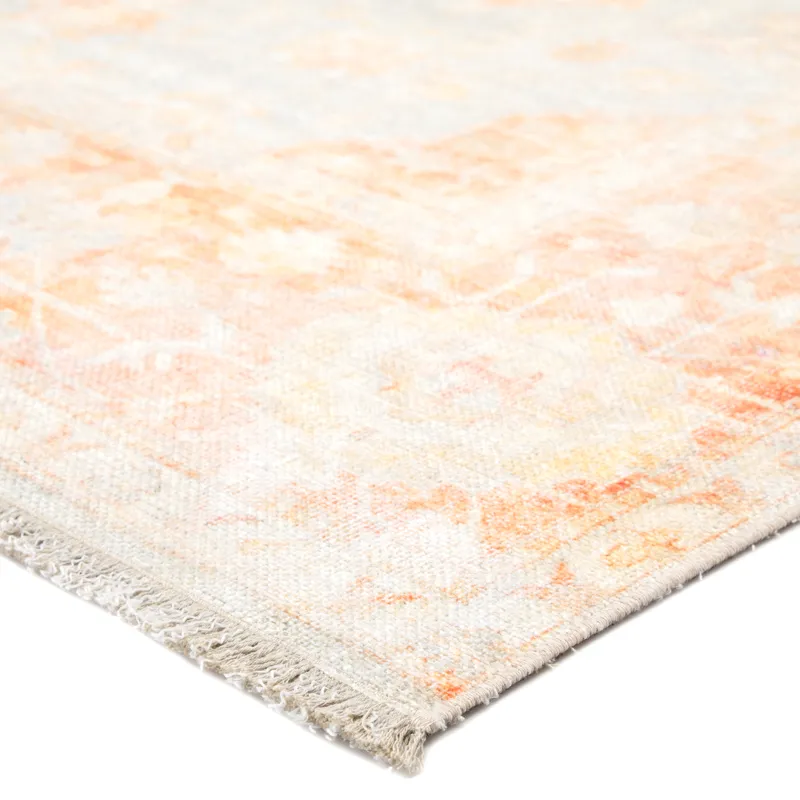 Boheme Patrin Oriental Orange/ Light Gray Area Rug (4'X6')
