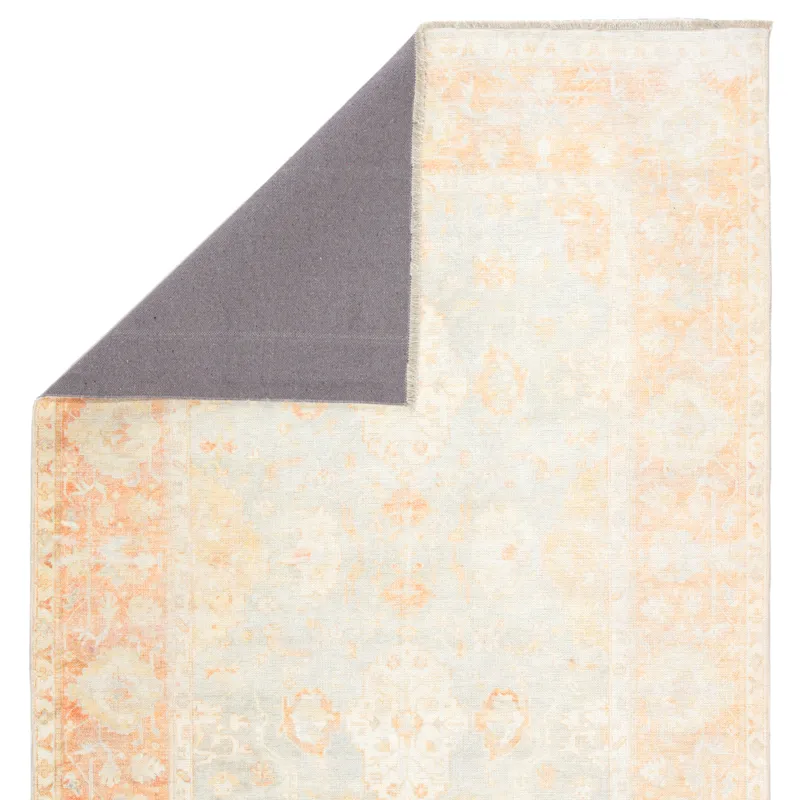 Boheme Patrin Oriental Orange/ Light Gray Area Rug (4'X6')