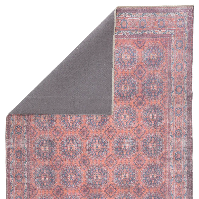 Boheme Shelta Oriental Blue/ Red Area Rug (4'X6')