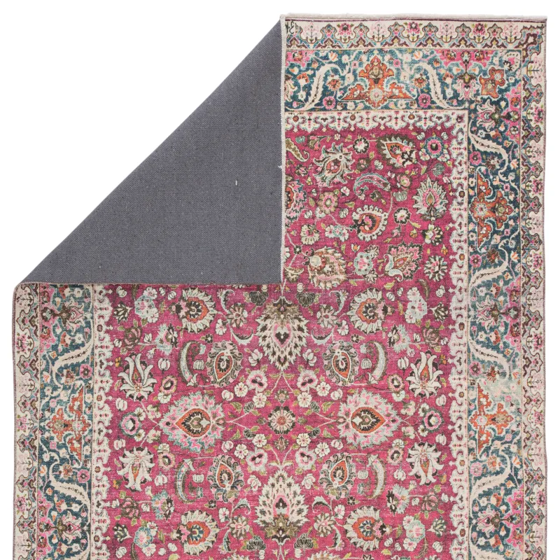 Boheme Parlour Oriental Multicolor/ Pink Area Rug (4'X6')