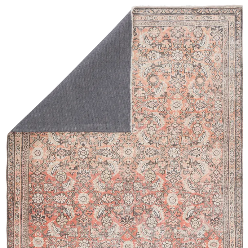 Boheme Thistle Oriental Orange/ Cream Area Rug (4'X6')