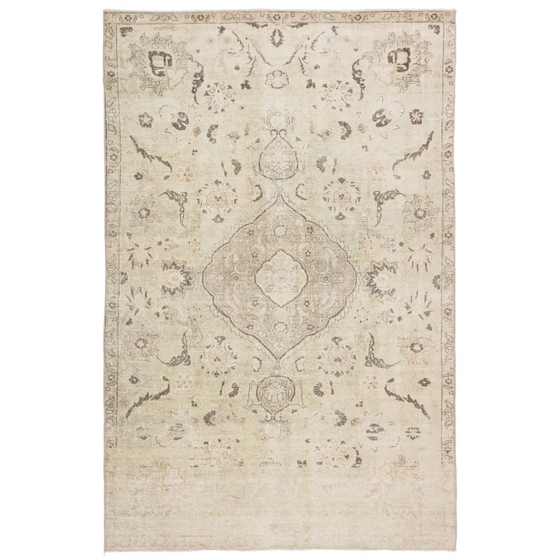 Boheme Victoire Medallion Green/ Gray Area Rug (4'X6')