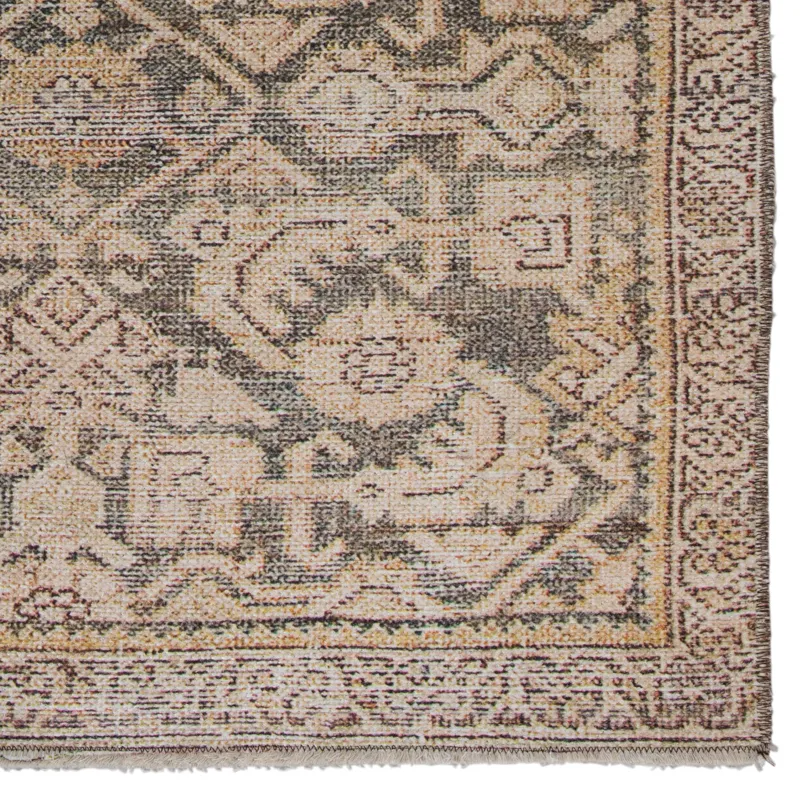 Boheme Atkins Trellis Gold/ Green Area Rug (4'X6')