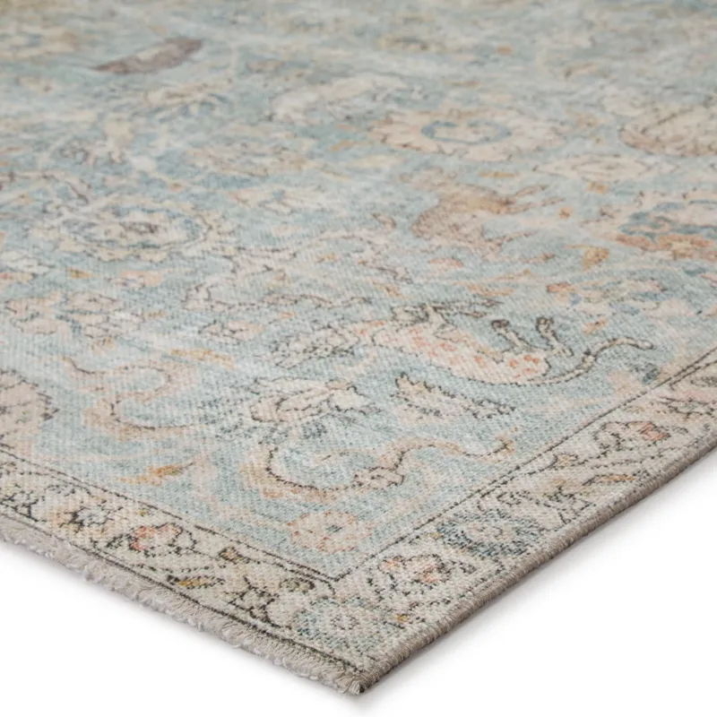 Boheme Stag Oriental Teal/ Gold Area Rug (6'X9')