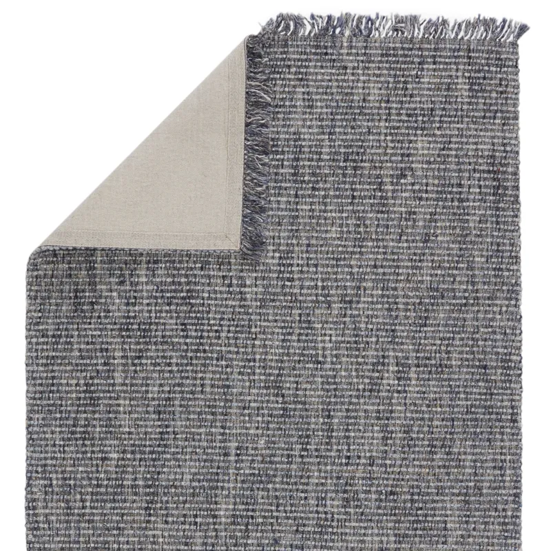 Breathe Easy Caraway Handwoven Solid Blue/ Gray Area Rug (9'X12')