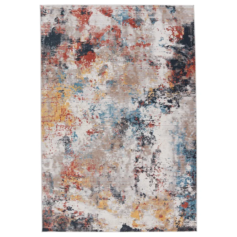 Byzantine Vibe by  Bardane Abstract Multicolor Area Rug (9'6"X13')