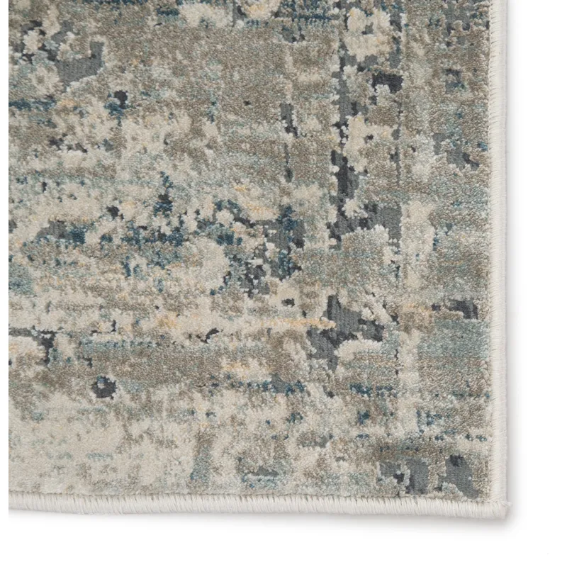 Caicos Kiev Medallion Gray/ Ivory Area Rug (8'10"X12')