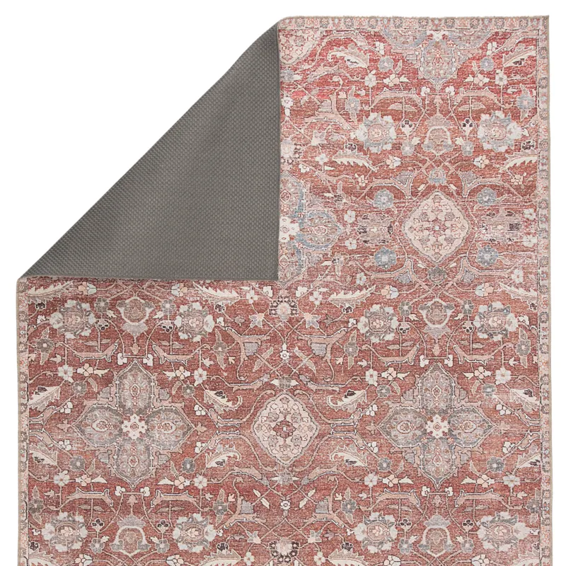 Chateau Aden Indoor/ Outdoor Oriental Red/ Gray Area Rug (2'X3')