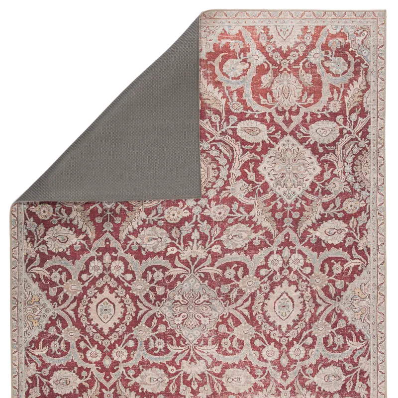 Chateau Sire Indoor/ Outdoor Oriental Red/ Gray Area Rug (8'X10')
