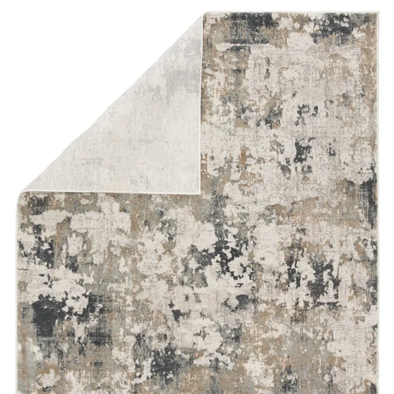 Cirque Lynne Abstract White/ Gray Area Rug (10'X14')