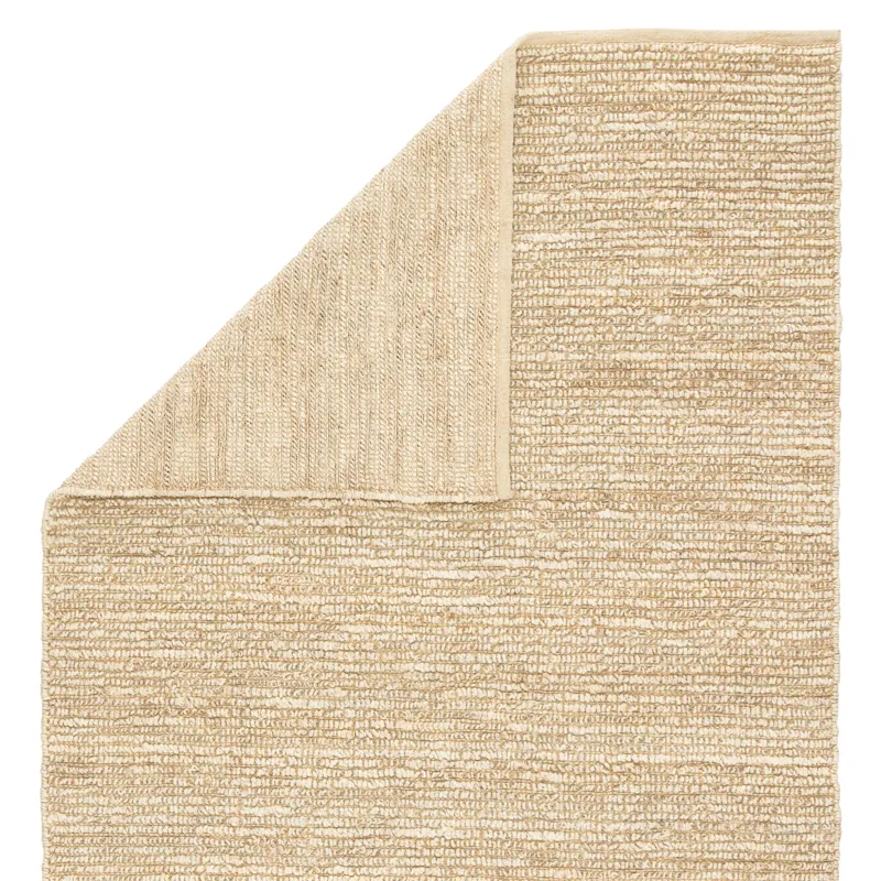 Calypso Havana Natural Solid Beige Area Rug (5'X8')