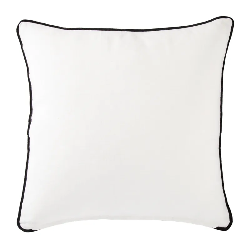 Cosmic By Nikki Chu Nikki Chu by  Ordella White/ Black Geometric Down Throw Pillow 22 inch