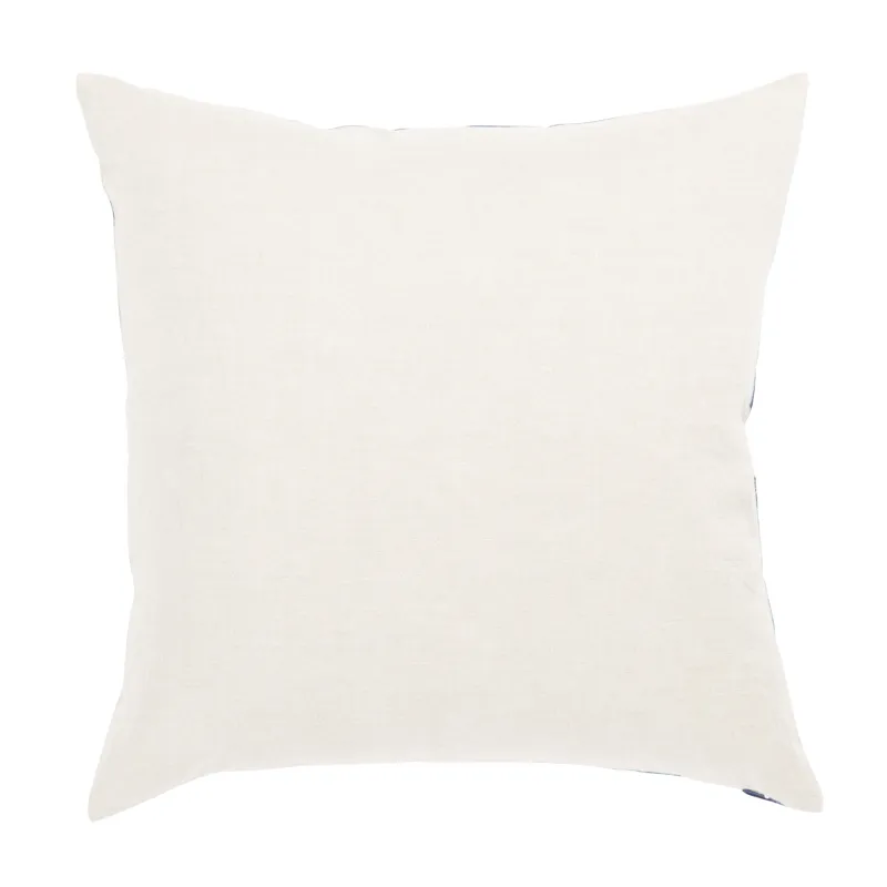 Cosmic By Nikki Chu Nikki Chu by  Danceteria Blue/ Ivory Geometric  Poly Throw Pillow 22 inch