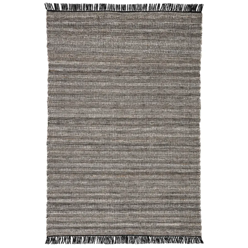 Castillo Torre Indoor/ Outdoor Solid Black/ Rust Area Rug (8'X10')