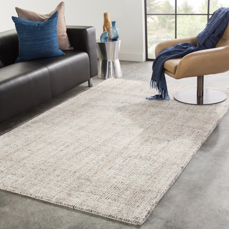 Citgo Ritz Handmade Solid Gray/ Ivory Area Rug - Thumbnail 4