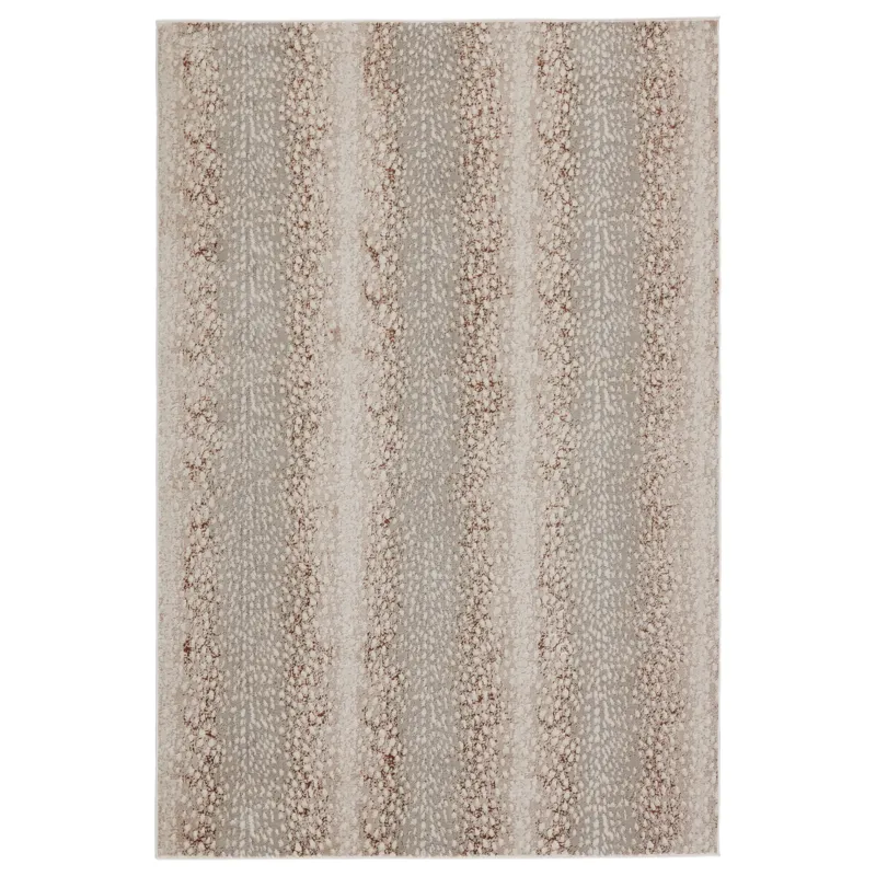Catalyst Axis Animal Light Gray/ Brown Area Rug (9'6"X13')