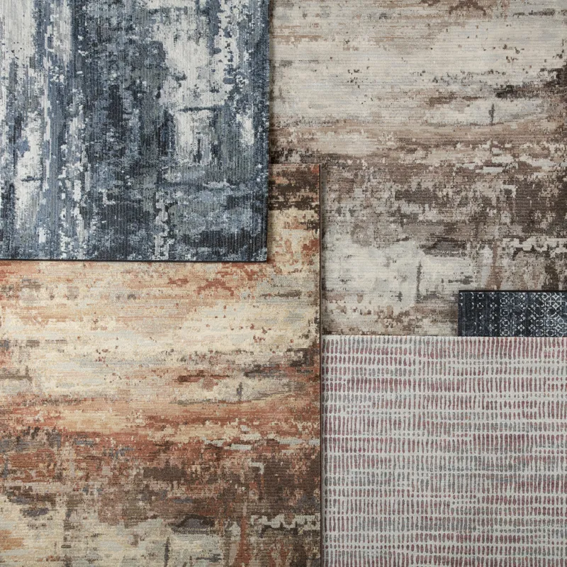 Dash Buxton Abstract Brown/ Beige Area Rug (5'3"X7'6")