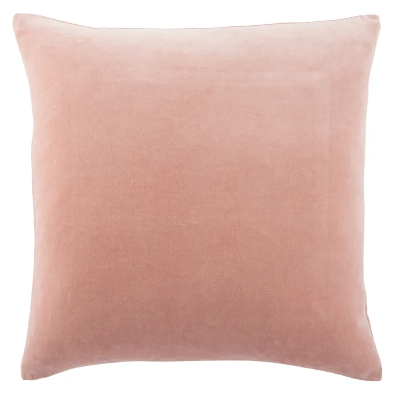 Emerson Hendrix Border Blush/ Cream Poly Throw Pillow 22 inch