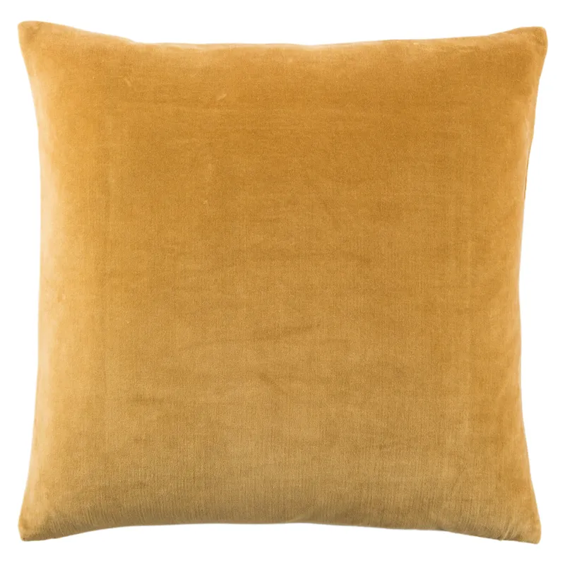 Emerson Hendrix Border Gold/ Cream Poly Throw Pillow 22 inch