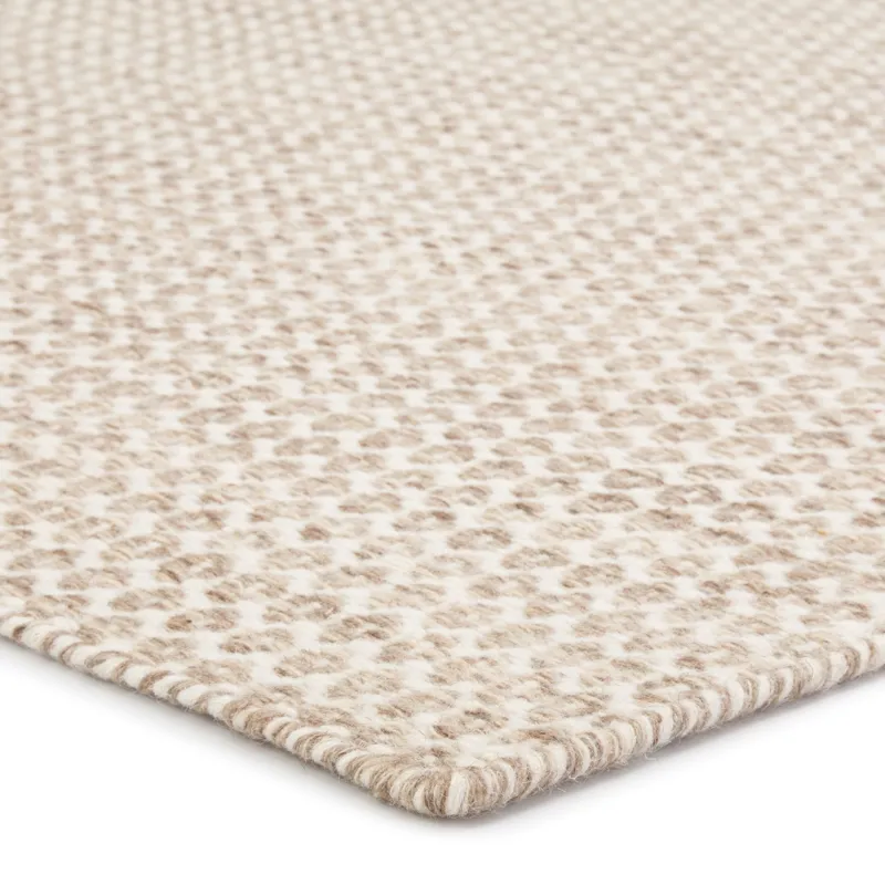 Enclave Pompano Handmade Trellis Beige/ Ivory Area Rug (5'X8')