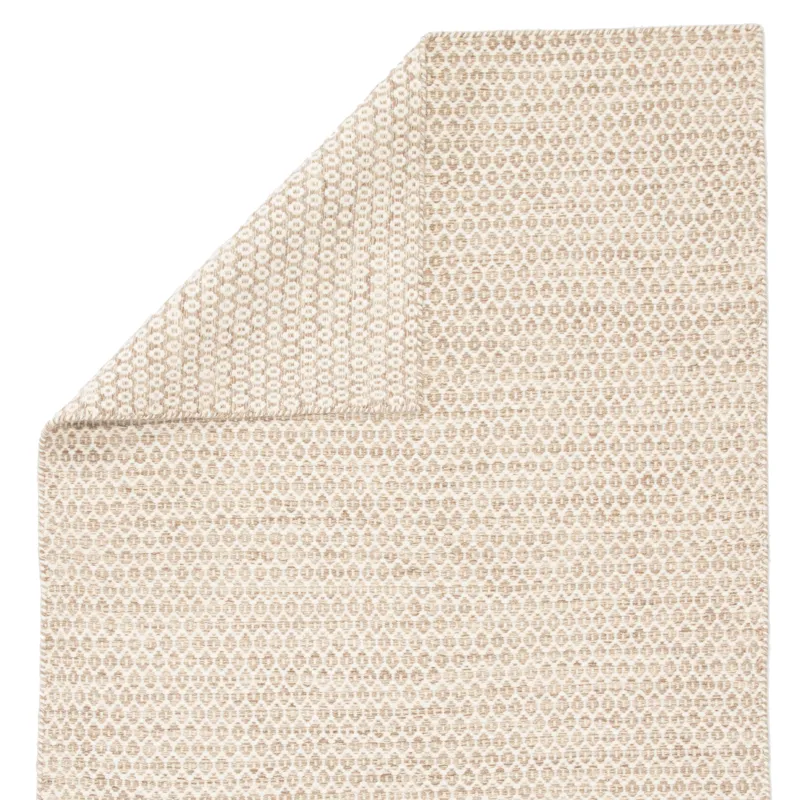 Enclave Pompano Handmade Trellis Beige/ Ivory Area Rug (5'X8')
