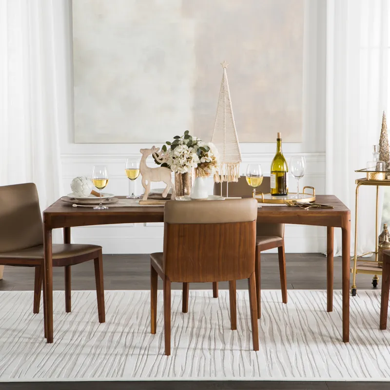 Fables Linea Abstract White Runner Rug (2'6"X8')