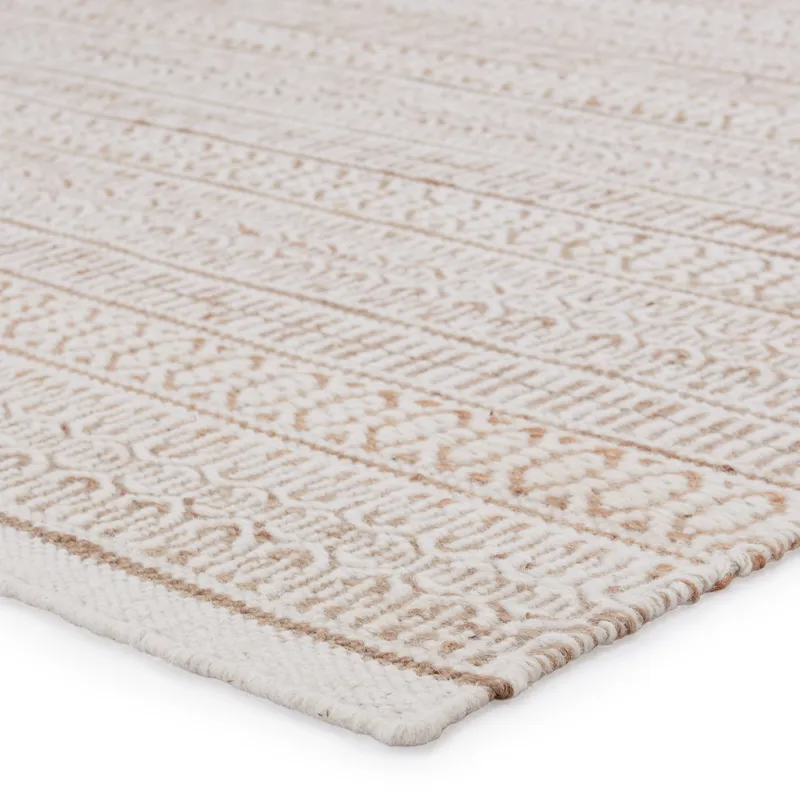 Fontaine Galway Natural Trellis Beige/ Ivory Area Rug (5'X8')