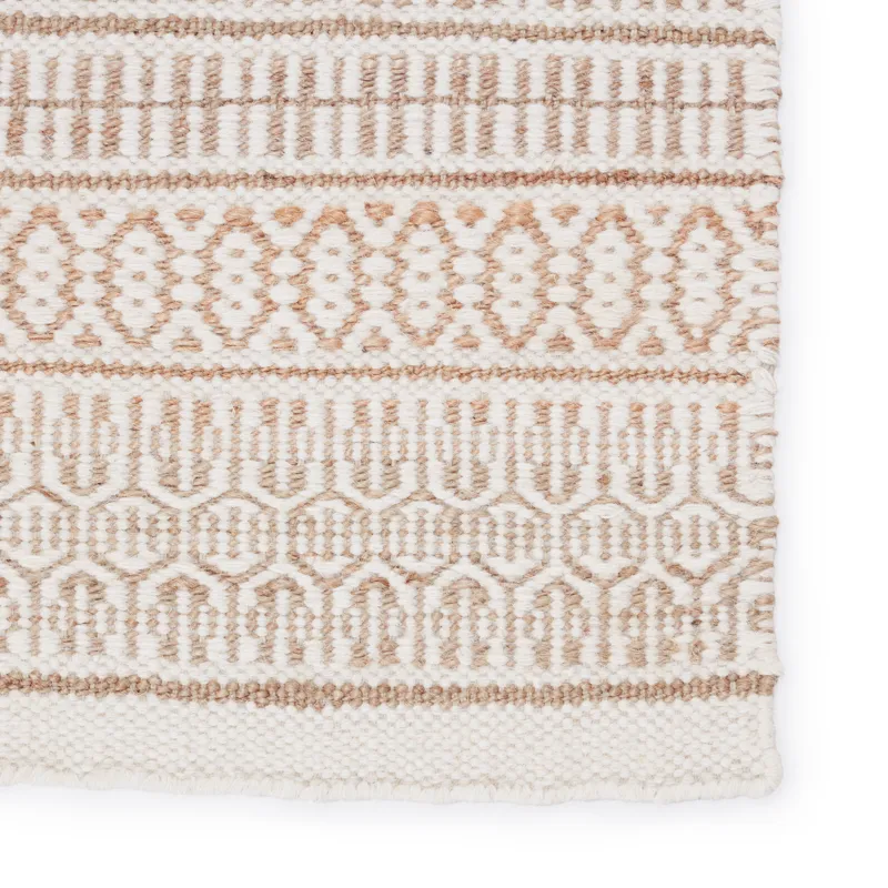 Fontaine Galway Natural Trellis Beige/ Ivory Area Rug (5'X8')