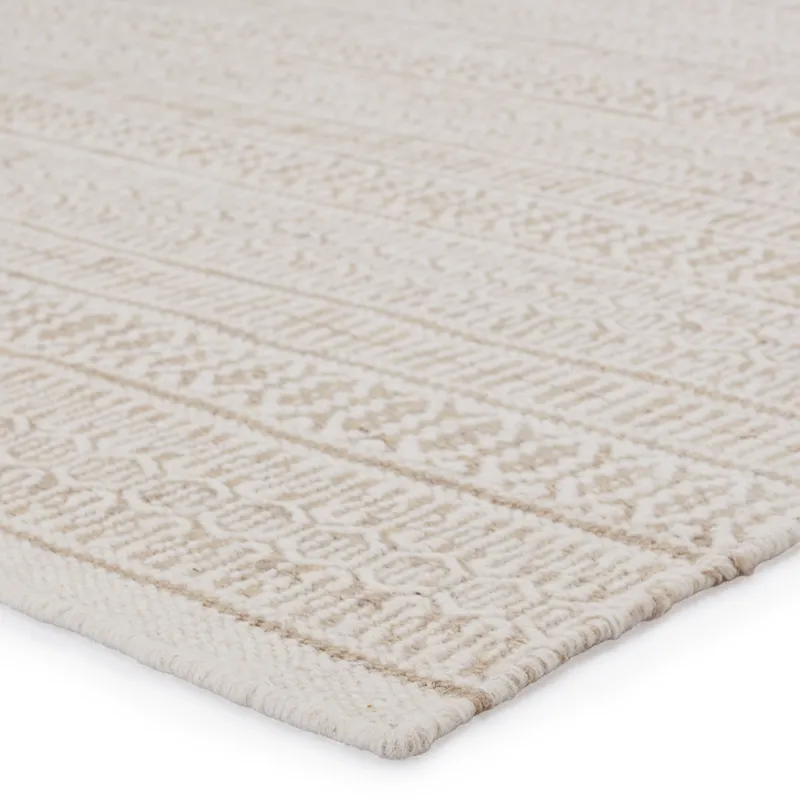 Fontaine Galway Natural Trellis Ivory/ Cream Area Rug (5'X8')