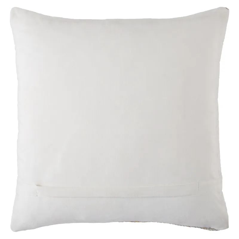 Groove by Nikki Chu Nikki Chu by  Malae Indoor/ Outdoor Tribal Turquoise/ Cream Throw Pillow 22 inch