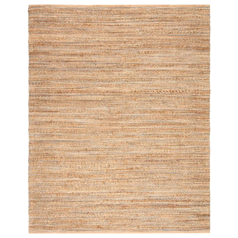 Himalaya Canterbury Natural Solid Beige/ Blue Area Rug (3'6"X5'6")