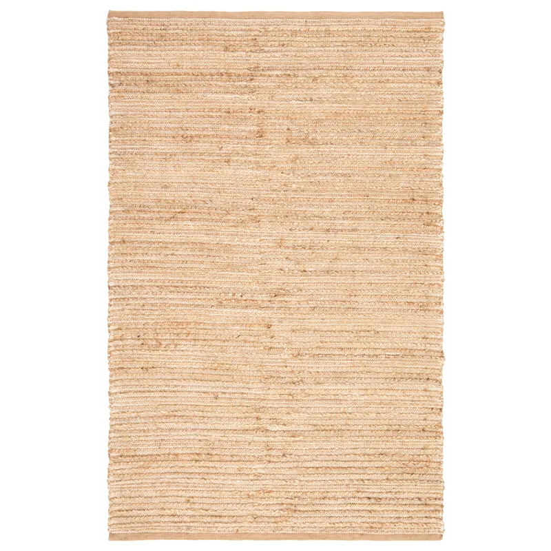 Himalaya Clifton Natural Solid Tan/ White Area Rug (3'6"X5'6")