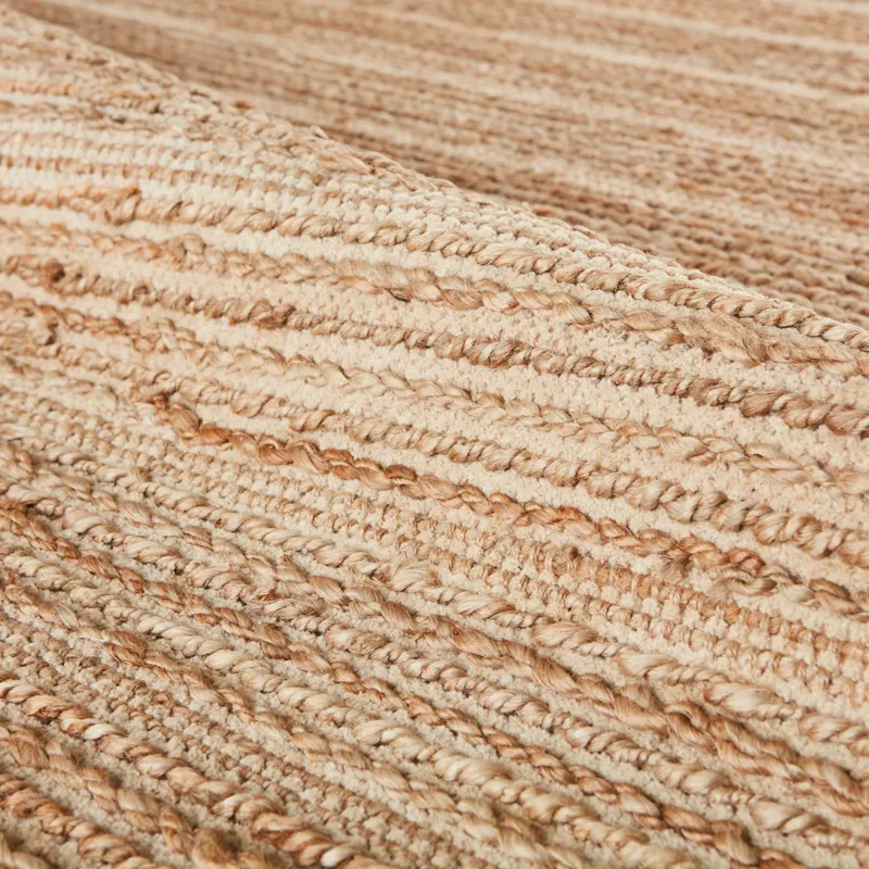 Himalaya Clifton Natural Solid Tan/ White Runner Rug (2'6"X9')