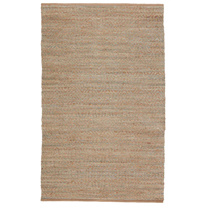 Himalaya Reap Natural Chevron Tan/ Green Area Rug (3'6"X5'6")