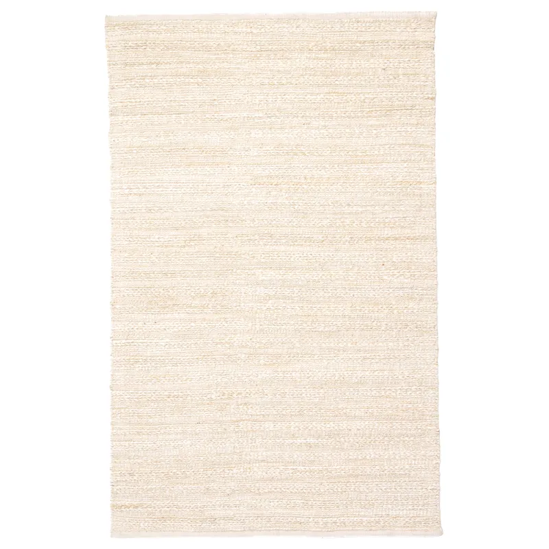 Himalaya Canterbury Handmade Solid White/ Beige Area Rug (9'X12')