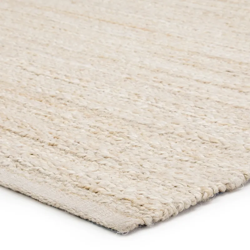 Himalaya Canterbury Handmade Solid White/ Beige Area Rug (9'X12')