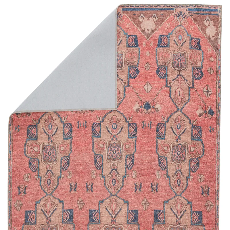 Kairos Vibe by  Lani Medallion Pink/ Blue Area Rug (5'X7'6")