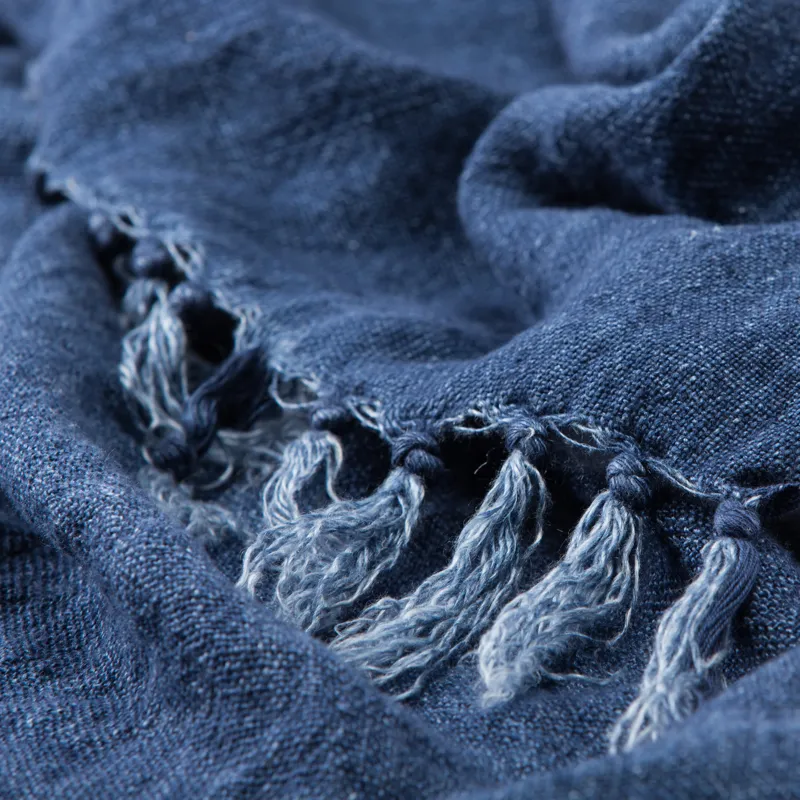 Madura Lisabet Solid Blue Throw